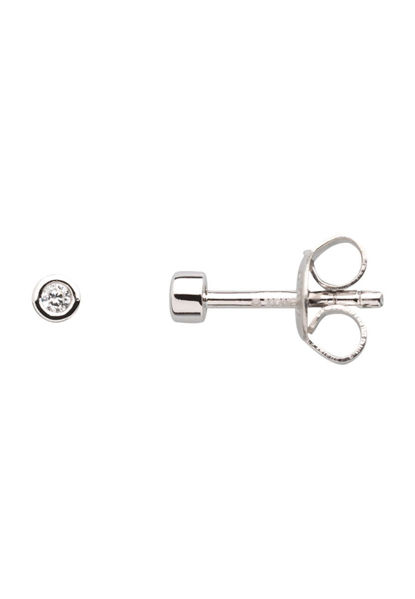 Minimalistische Ohrstecker mit Zirkonia