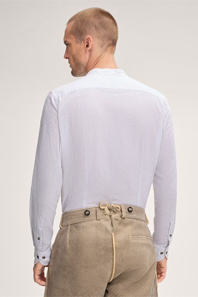 windsor x CocoVero Hemd Alois in Grau Gestreift Trachtenstil