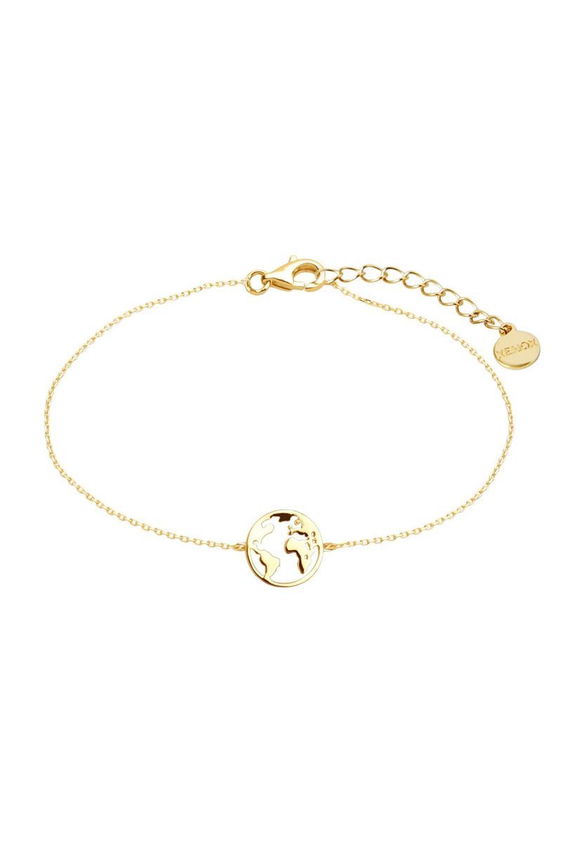 Minimalistisches Gold Weltkugel Armband