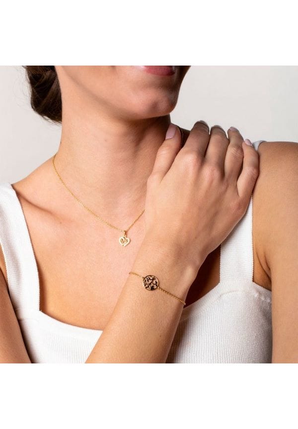 Vergoldete Sterling Silber Herz Halskette