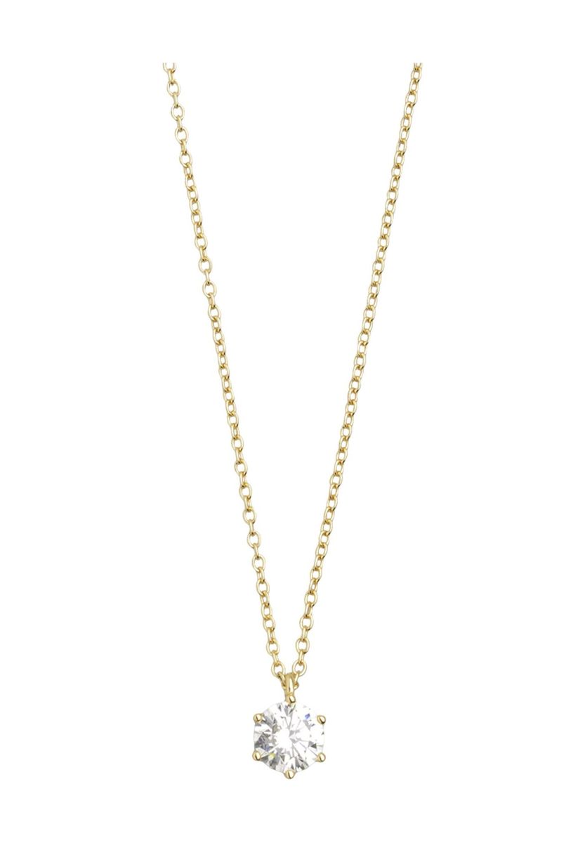 Elegante Goldkette Zirkonia Anhänger