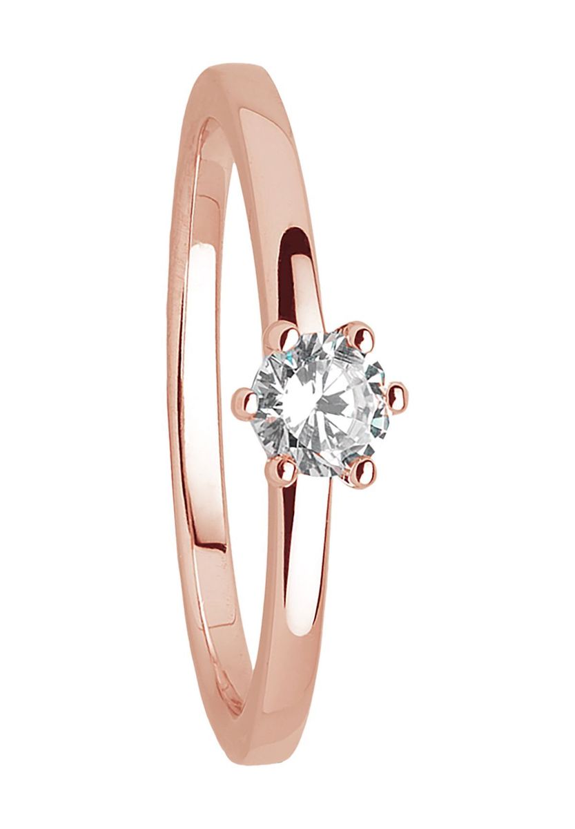 XENOX Damen Ring "XS7383R", 925er Silber, roségold