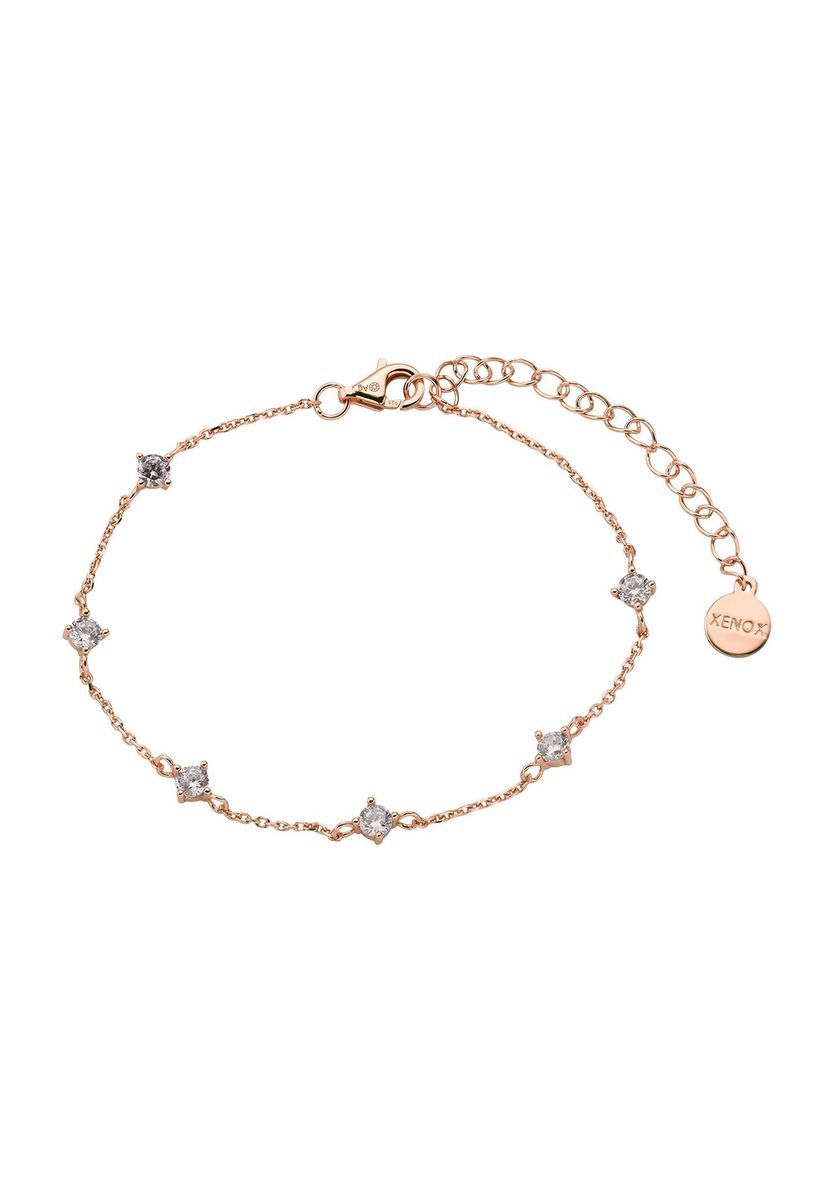 Zartes Roségold Zirkonia Armband