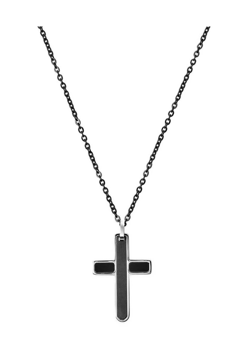 Halskette mit Kreuzanhänger aus Edelstahl