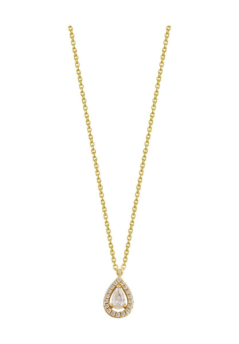 XENOX Damen Kette mit Anhänger "XS6074G", 925er Silber, gold