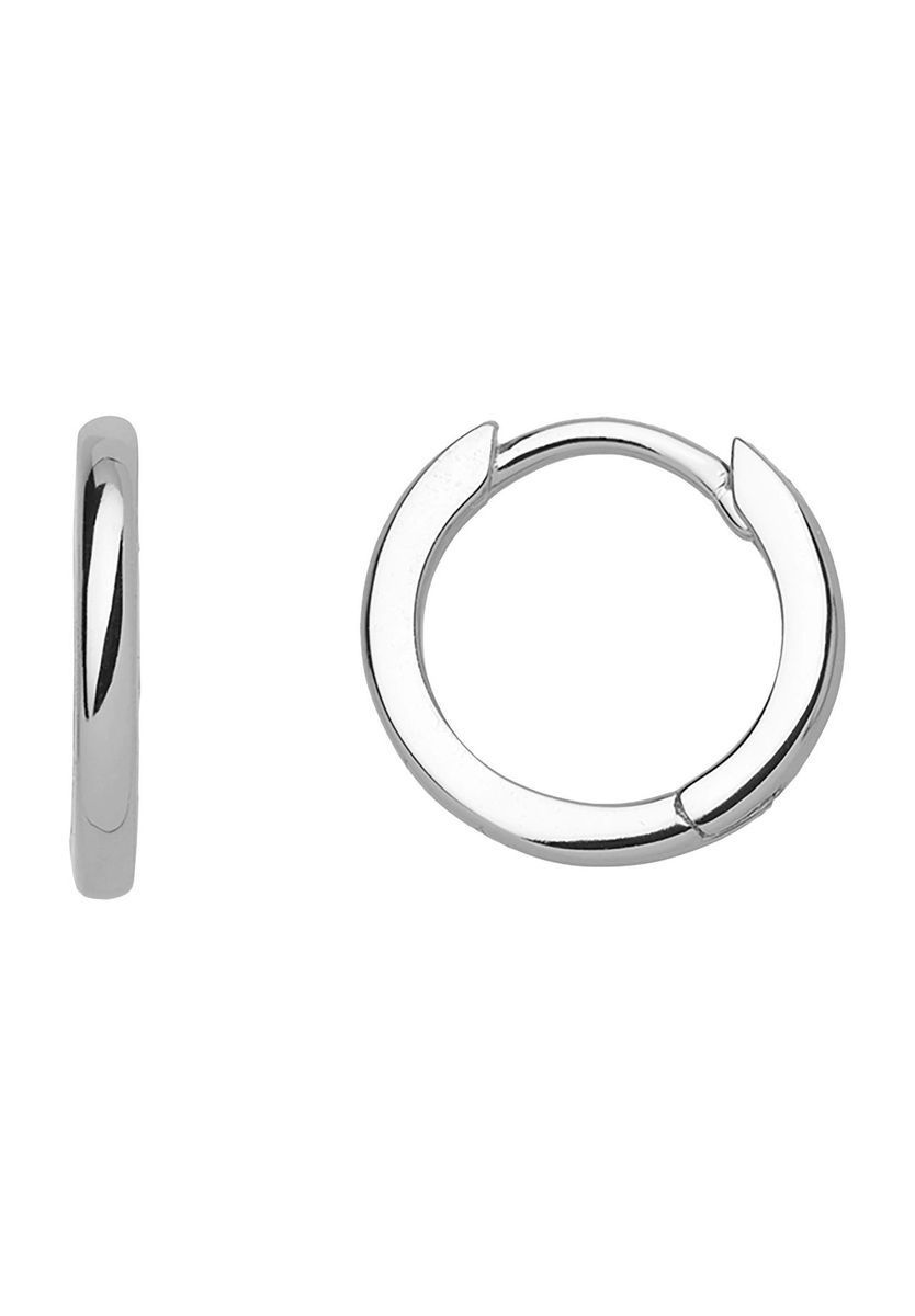 Klassische kleine silberne Creolen