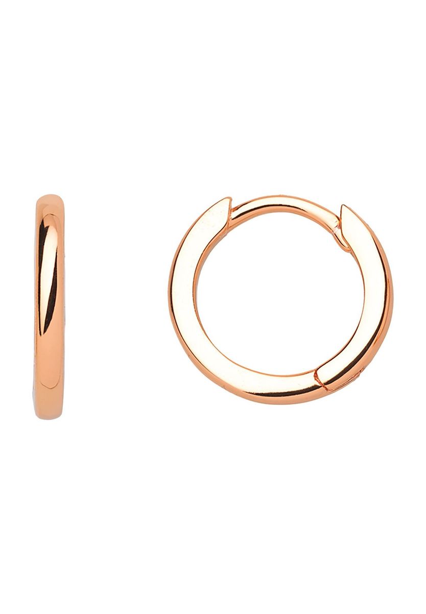 Roségoldene Creolen Ohrringe