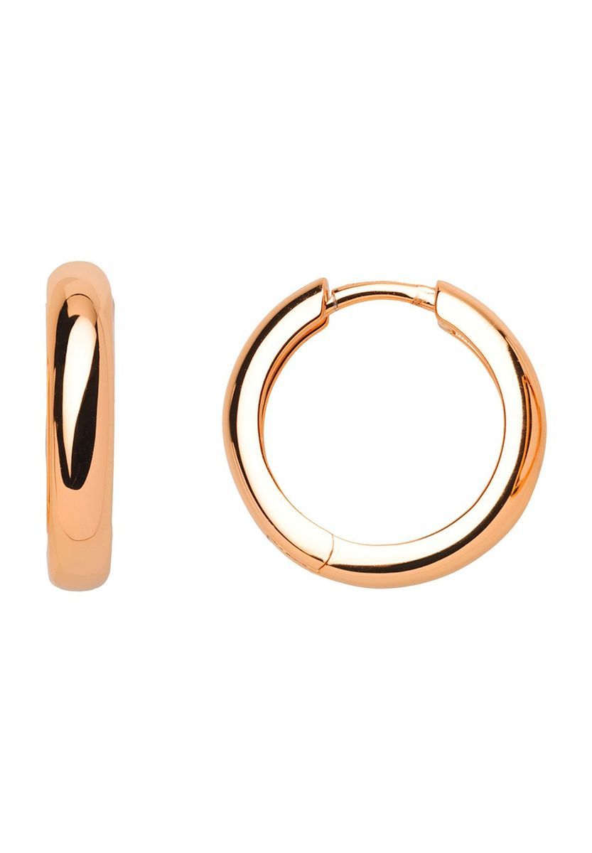 Roségold plattierte Creolen