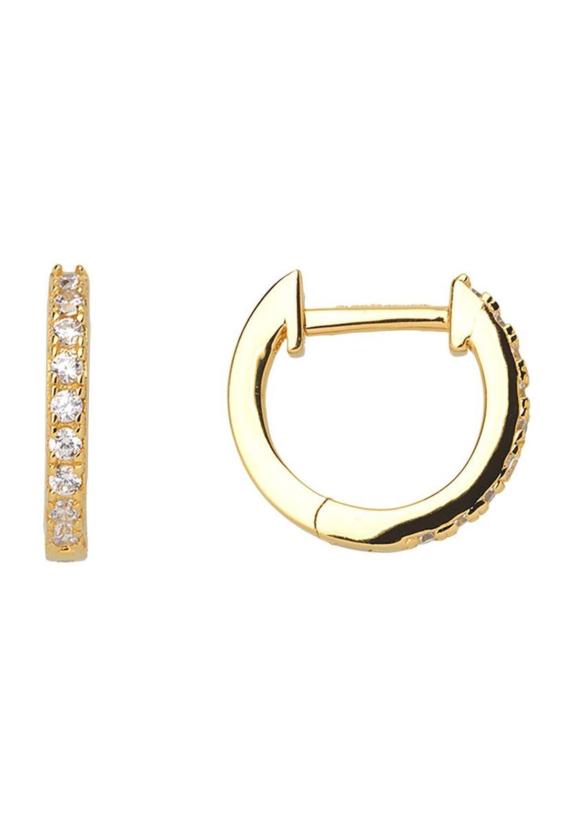 Goldplattierte Creolen aus Sterlingsilber