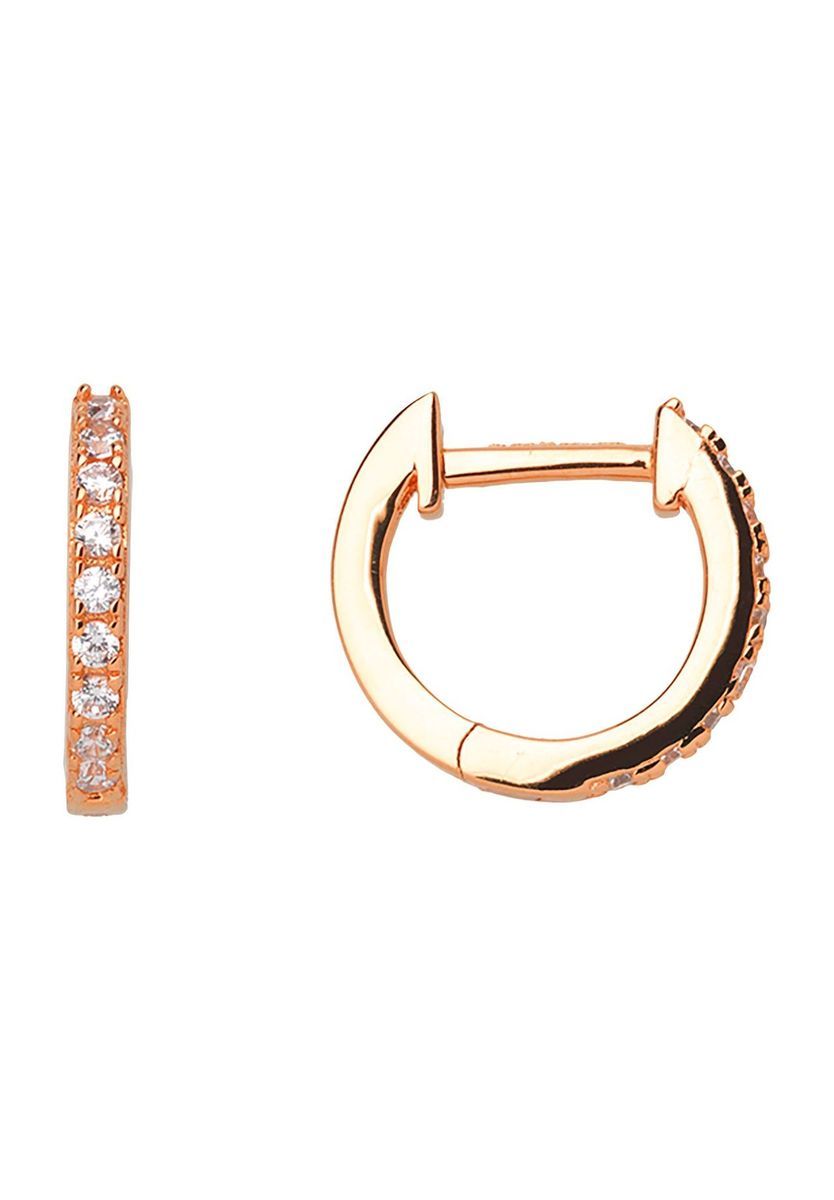 Roségold plattierte Creolen