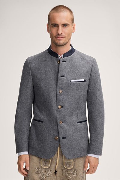 Windsor x CocoVero Andrin Graue traditionelle bayerische Janker Jacke