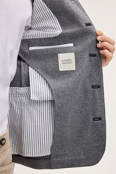 Windsor x CocoVero Andrin Graue traditionelle bayerische Janker Jacke