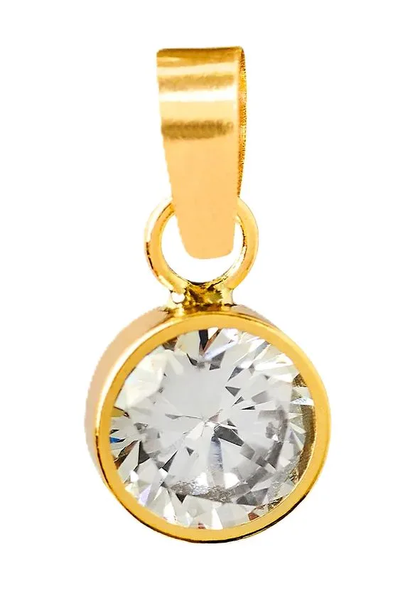 Herzförmiger Gold Engel Anhänger