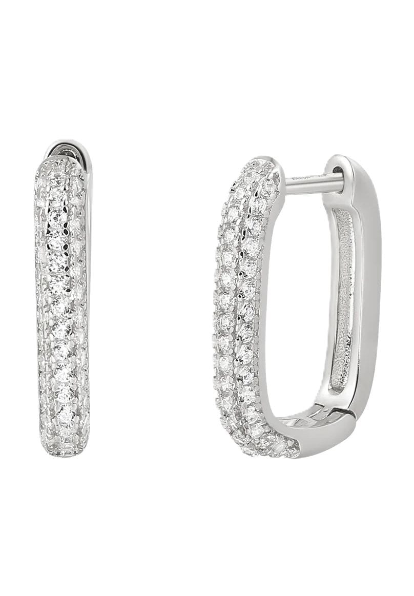 XENOX Damen Creolen, 925er Silber, SILBER