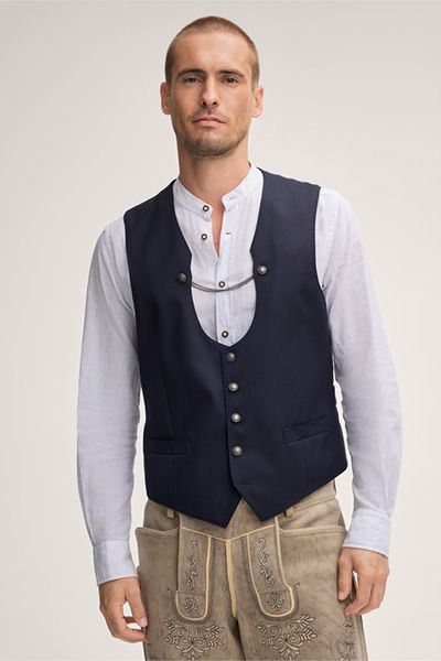 windsor x CocoVero Weste Urs Dunkelblau Traditionelle Lodenweste