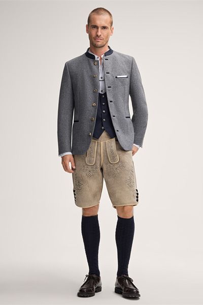 windsor x CocoVero Weste Urs Dunkelblau Traditionelle Lodenweste