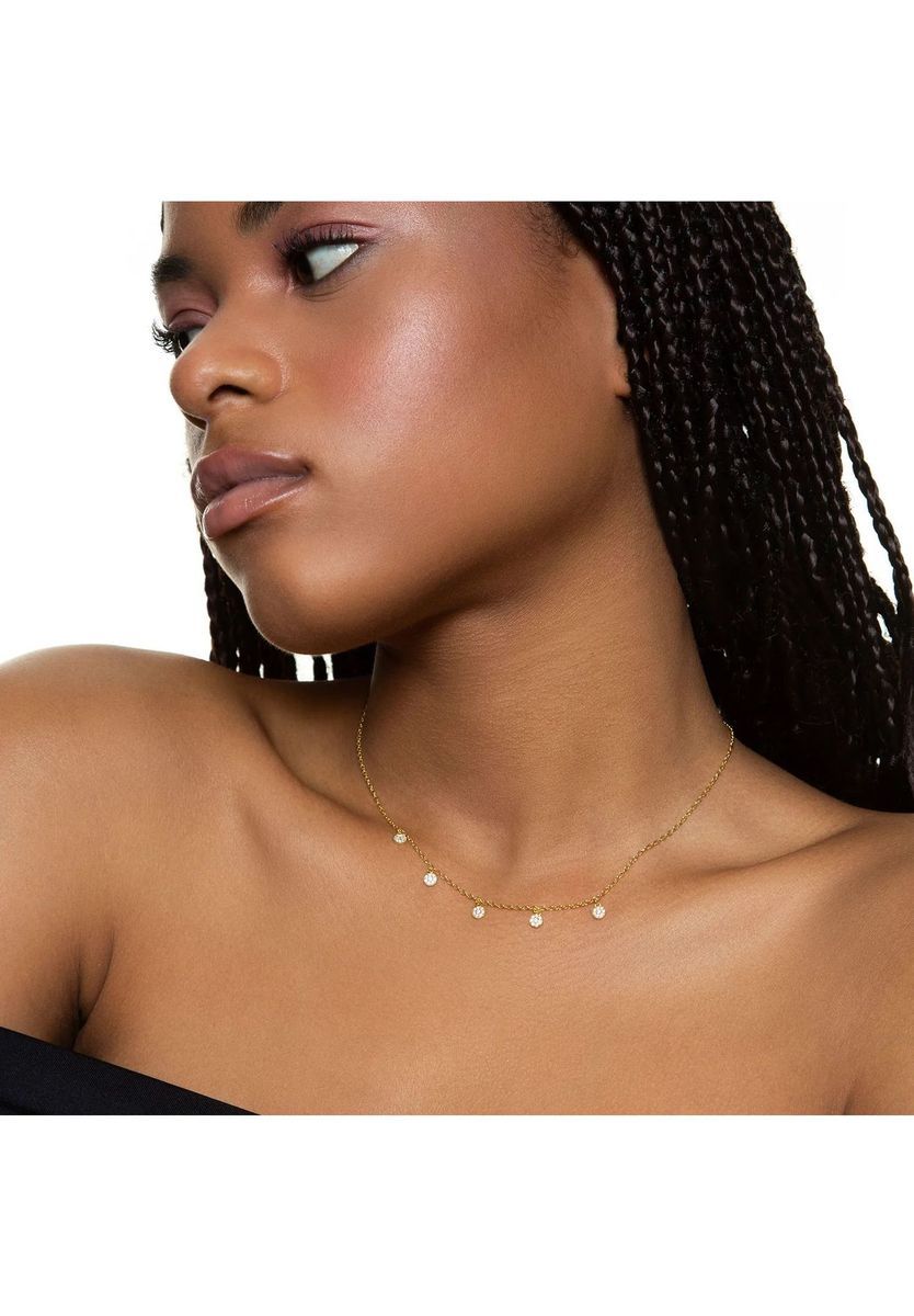 XENOX Damen Kette mit Anhänger, 925er Silber, GELBGOLD, 99