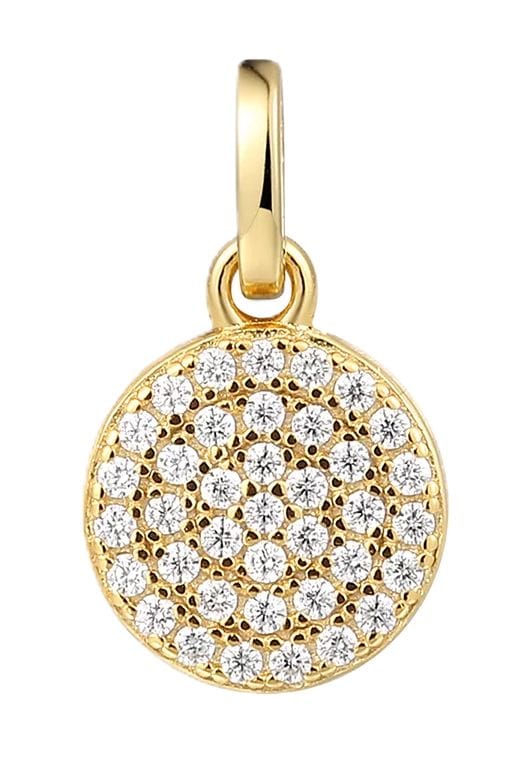 XENOX Damen Anhänger, 925er Silber, GELBGOLD, 99