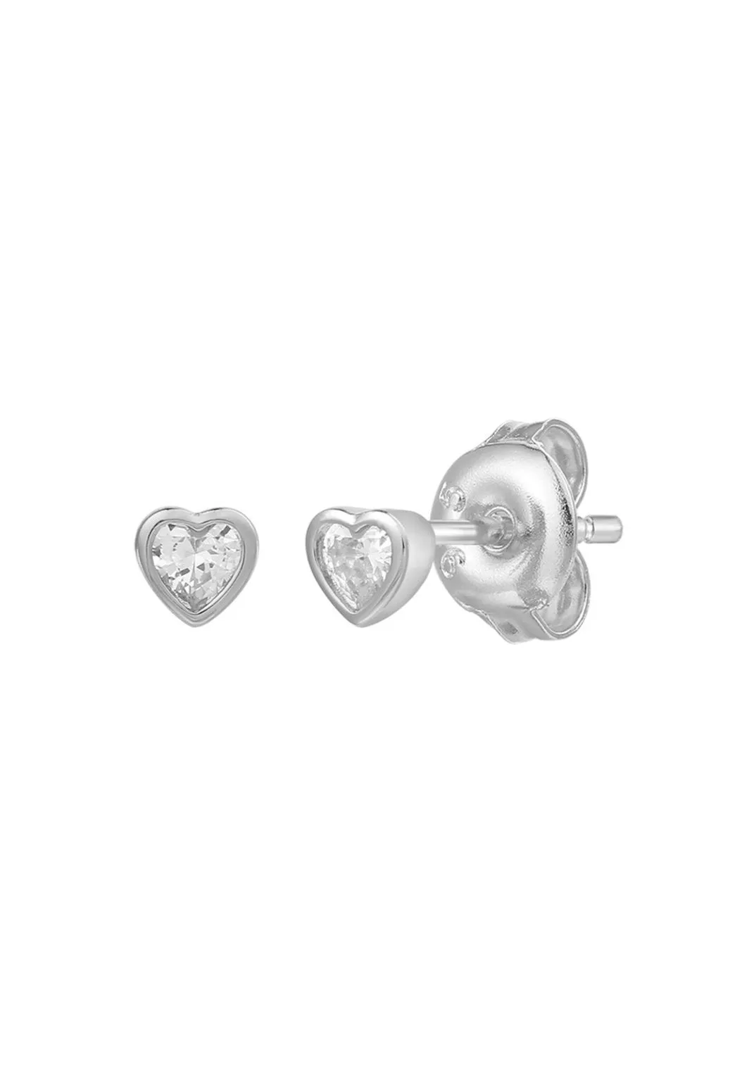 XENOX Damen Ohrstecker, 925er Silber, WEISSGOLD, 99