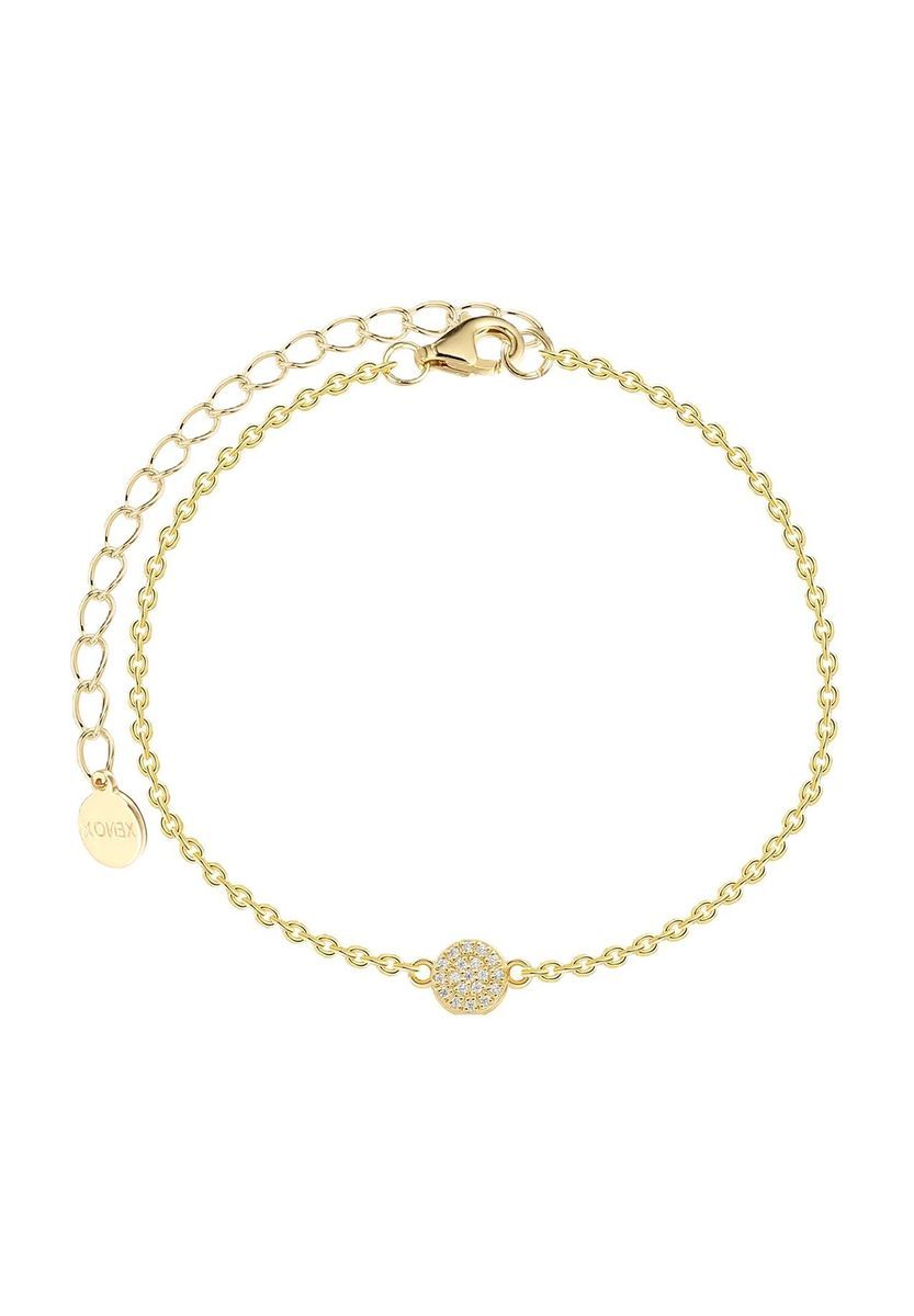 XENOX Damen Armband, 925er Silber, GELBGOLD, 99