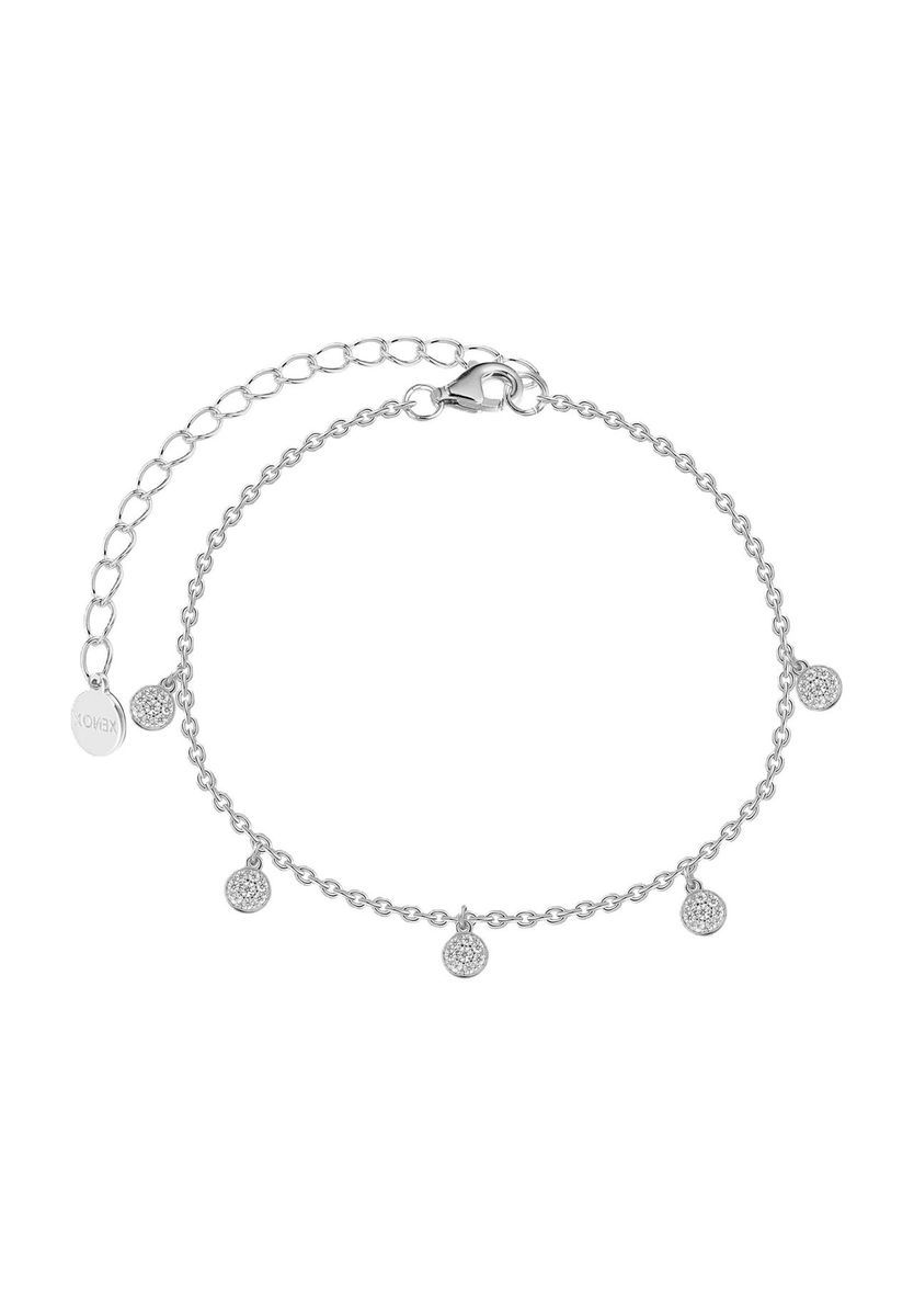 XENOX Damen Armband, 925er Silber, WEISSGOLD, 99