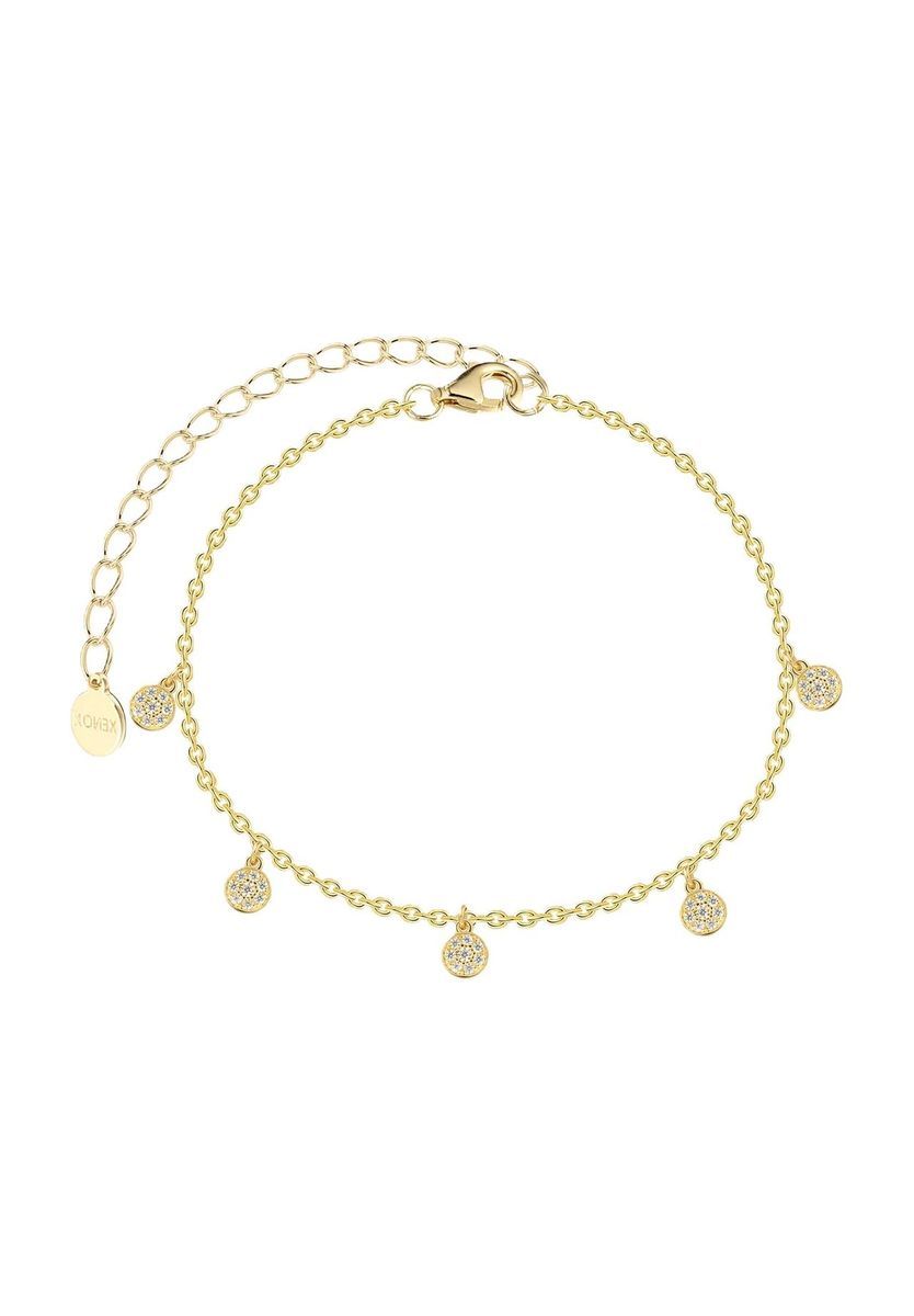 XENOX Damen Armband, 925er Silber, GELBGOLD, 99