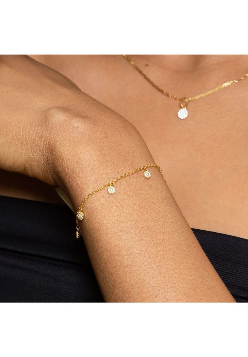 XENOX Damen Armband, 925er Silber, GELBGOLD, 99