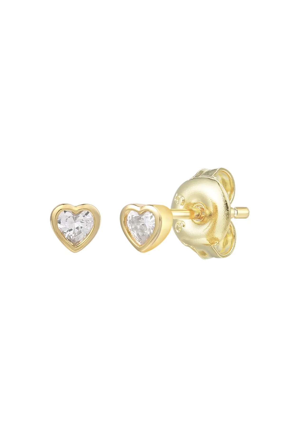 XENOX Damen Ohrstecker, 925er Silber, GELBGOLD, 99