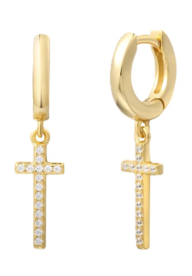 XENOX Damen Ohrhänger, 925er Silber, GELBGOLD, 99