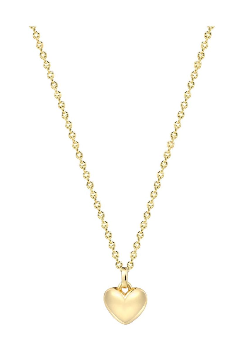 XENOX Damen Kette mit Anhänger, 925er Silber, GELBGOLD, 99