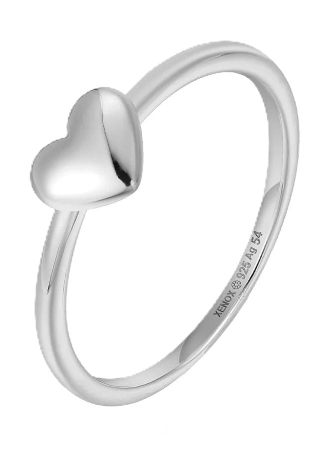 XENOX Damen Ring. 925er Silber, WEISSGOLD, 99
