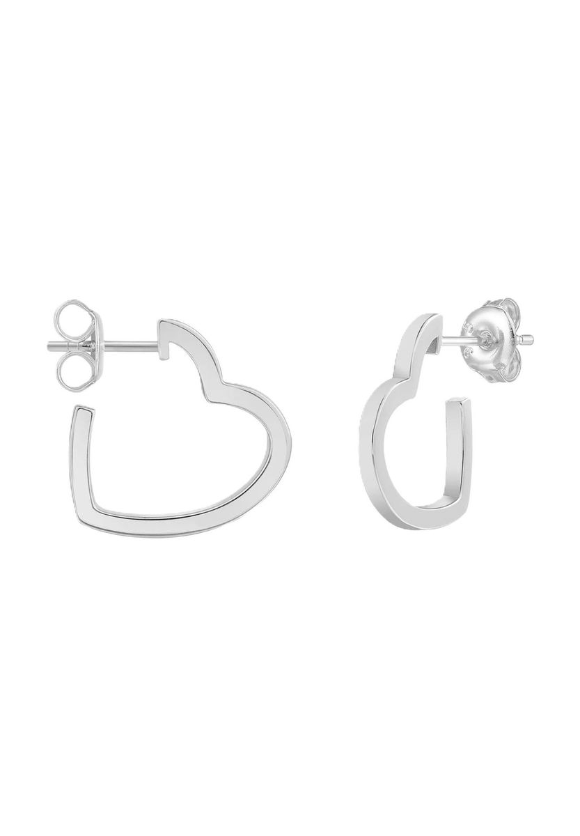 XENOX Damen Ohrstecker, 925er Silber, WEISSGOLD, 99