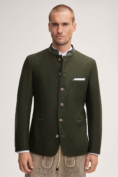 windsor x CocoVero Andrin Janker in Dunkelgrün Trachtenjacke