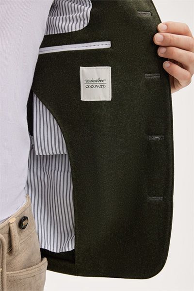 windsor x CocoVero Andrin Janker in Dunkelgrün Trachtenjacke