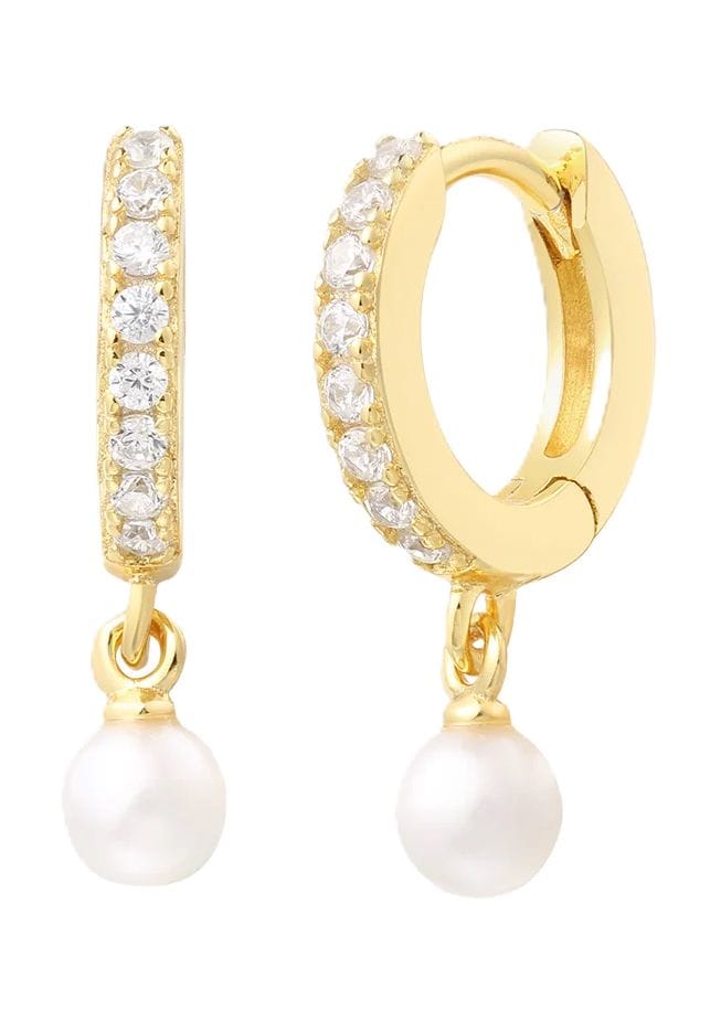 XENOX Damen Ohrhänger, 925er Silber, GOLD, 42