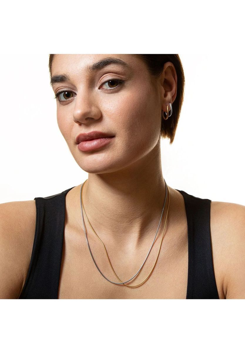 XENOX Damen Kette, 925er Silber, GELBGOLD, 99