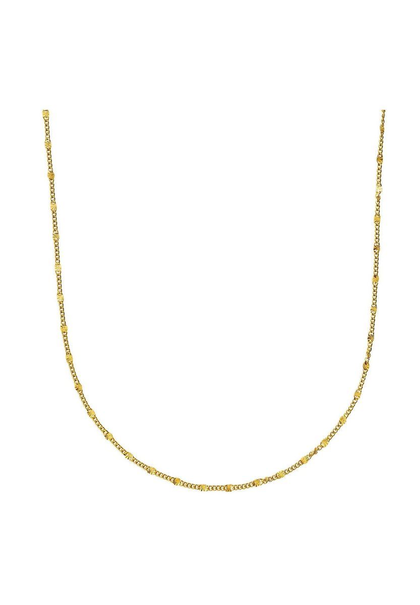 XENOX Damen Kette, 925er Silber, GELBGOLD, 40