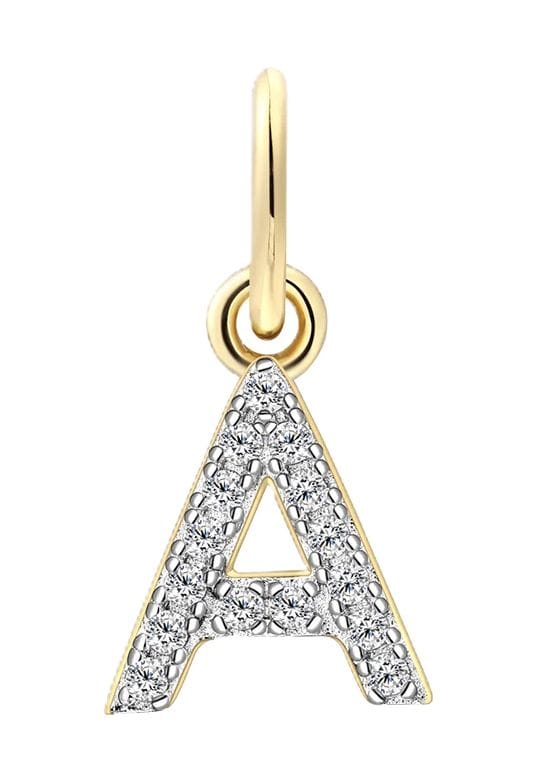 Goldener Buchstaben A Anhänger