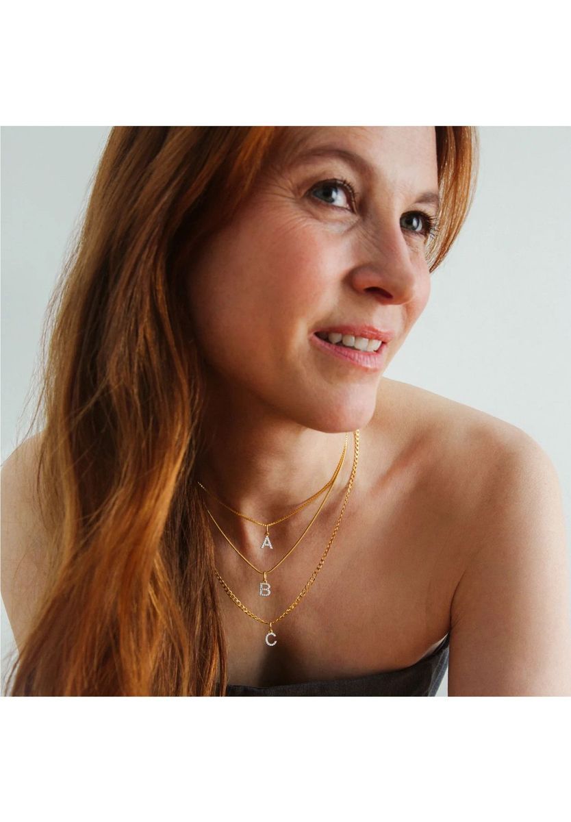 Goldener Buchstaben A Anhänger