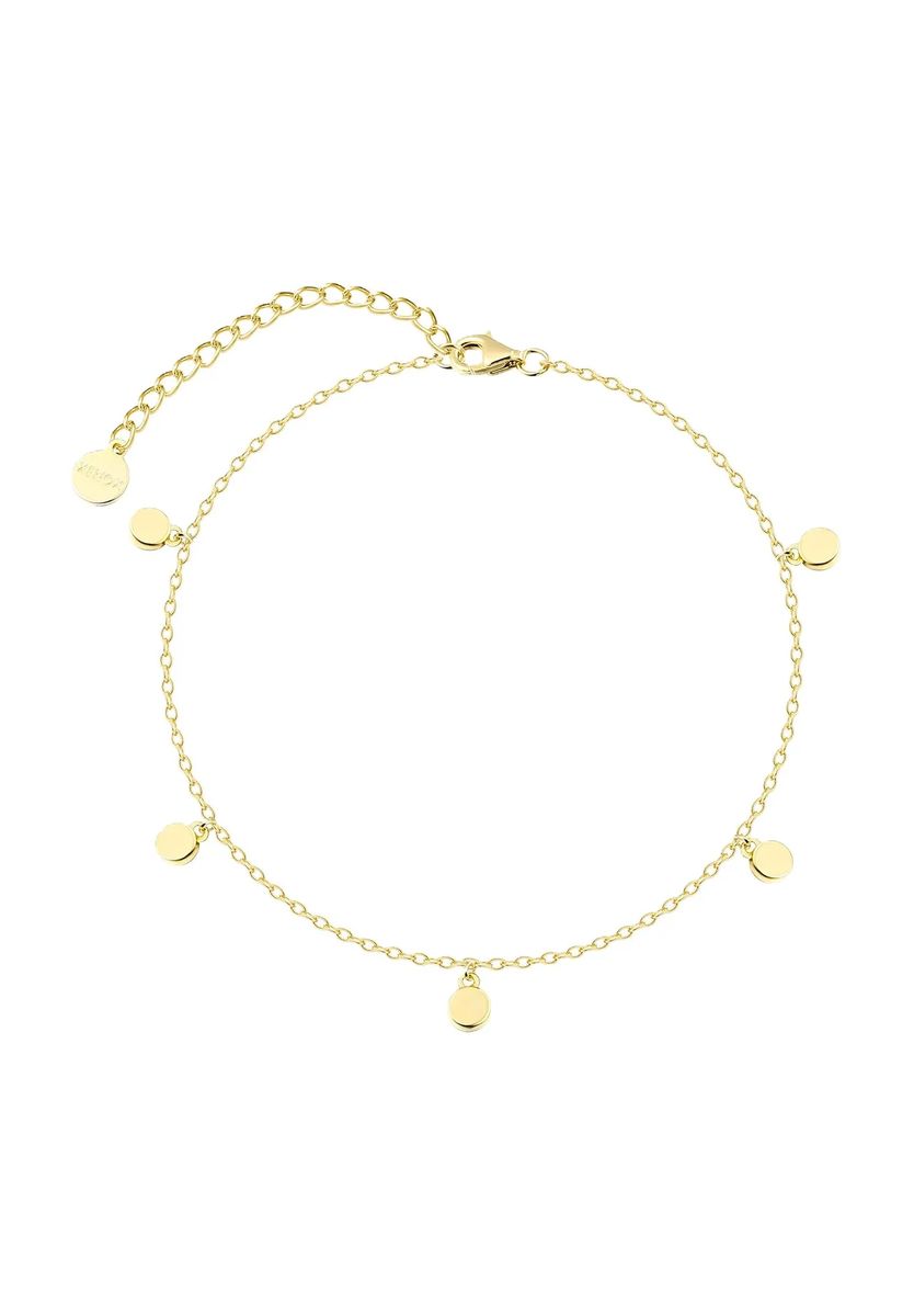 XENOX Damen Fußkette, 925er Silber, GELBGOLD, 99