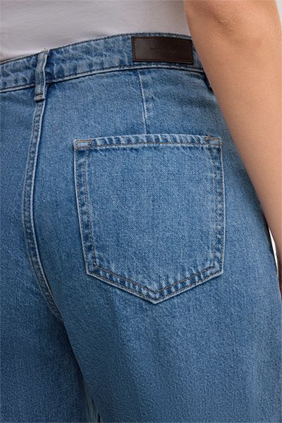 windsor. Marlene Jeans Mid-Blue Bio-Baumwolle Weites Bein