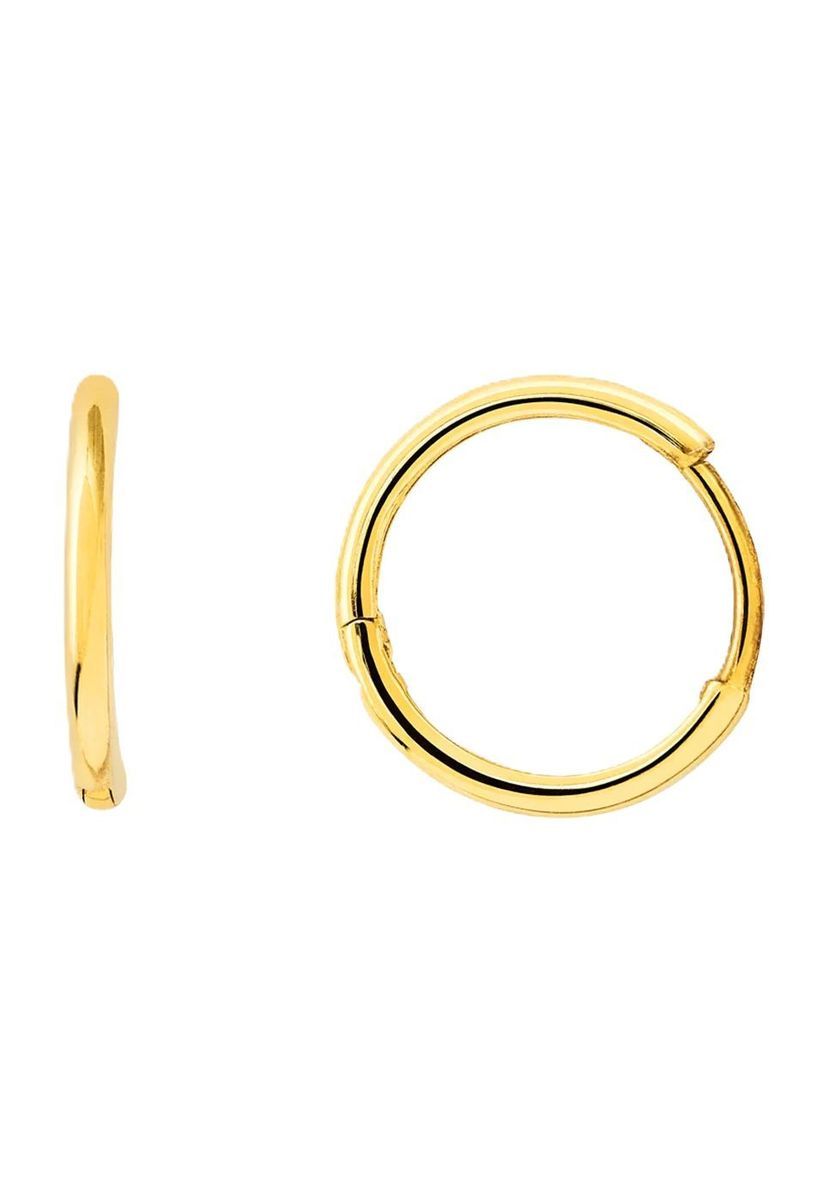 Klassisches Paar goldene Creolen