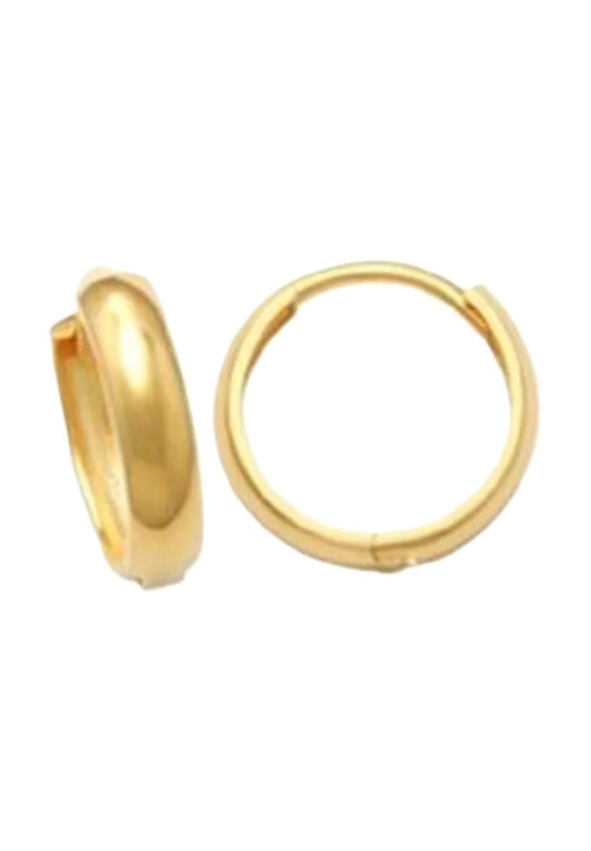 Goldene Klassische Creolen Ohrringe