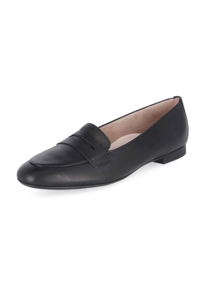 Klassische Penny Loafer aus Leder in Schwarz