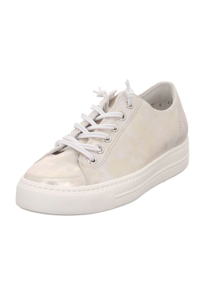 Metallic-Leder Alltags-Freizeit-Sneakers