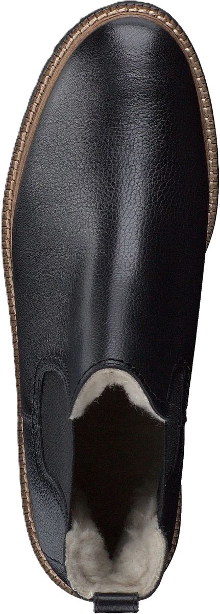 Klassische Chelsea Stiefelette aus Leder mit Warmfutter