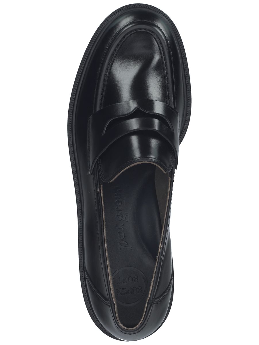 Klassischer Pennyloafer aus Leder mit Profilsohle