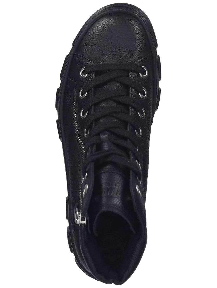 Leder High-Top Sneaker Stiefel