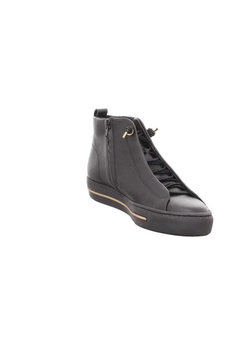 Leder High-Top Sneaker mit Reißverschluss