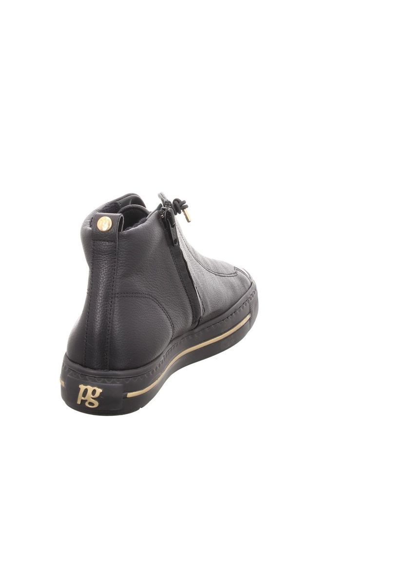 Leder High-Top Sneaker mit Reißverschluss